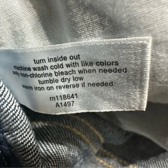 Lane Bryant Signature Fit Slim Straight Ankle Jeans Size 20 Mid-Rise Distressed - Picture 8 of 13